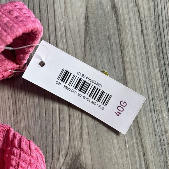 NWT Adore Me Rachelle Women's Hot Pink Bikini Top Plus  Size 40G - Picture 5 of 8